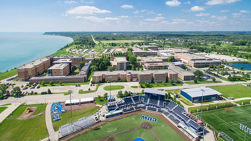 Overhead view of AbleLight College campus in Mequon, Wisconsin